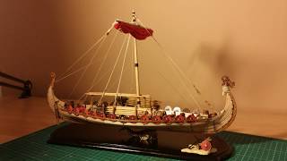 Wooden ship model viking long ship [upl. by Nylemaj875]