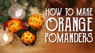 How to Make Orange Pomanders for Yule Orange amp Clove Gift Witchy Holiday Decor Magical Crafting [upl. by Roobbie]