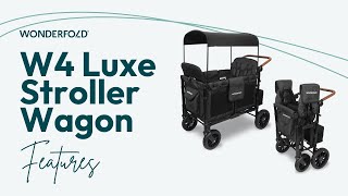 WonderFold Wagon  W4 Luxe Stroller Wagon [upl. by Holna]