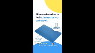 Scopri Pillowash Il primo cuscino in memory foam lavabile in lavatrice L’asciugatura è velocissima [upl. by Attevroc782]