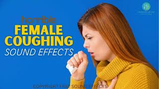 Female Coughing Sound Effects  Free to use [upl. by Dnalel]