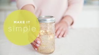 Make It Simple DIY Fairy Mason Jar [upl. by Bez]