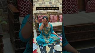 Hack to clean dirty carpets clean home carpetcleaning shortvideo [upl. by Medeah]