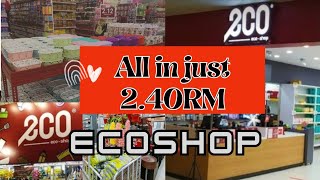 Eco shop tour All in just 240RM shopping haul ecoshop [upl. by Nylirak44]