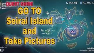 SERAI ISLAND AND TAKE PICTURES  QUEST GUIDE  Genshin Impact [upl. by Malkin]