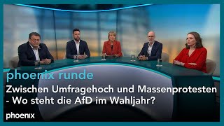 phoenix runde Zwischen Umfragehoch und Massenprotesten  Wo steht die AfD im Wahljahr  22022024 [upl. by Birgit]