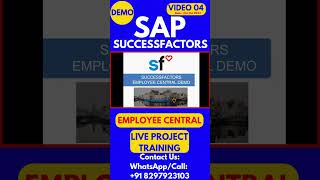 SAP SuccessFactors Employee Central Training Video 04 31st Oct 2024 sapsuccessfactorstraining [upl. by Ykroc329]