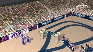 Longines FEI World Cup™ 20132014  Mechelen  Course Animation [upl. by Oneg31]