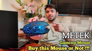 Mftek wired Usb type gaming mouse  2000 DPI with LED light  Low budget Gaming Mouse under 500 rs🔥 [upl. by Brenda87]