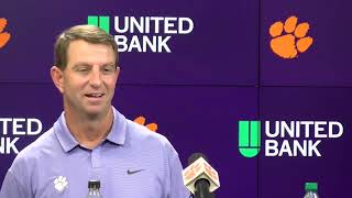 Dabo Swinney previews Pitt reviews success at VT [upl. by Desdemona]