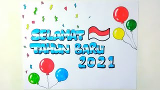 Gambar ucapan tahun baru  ucapan selamat tahun baru 2021 [upl. by Mylander]