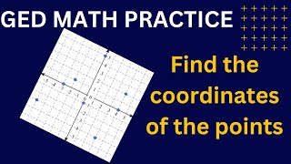 How to Find the Coordinates of a Point on a Graph  GED Math [upl. by Elorak860]