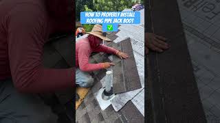 How to properly install roofing pipe jack boot ✅ video reels roofing roofers work tiktok [upl. by Proud]