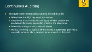 29 Continuous Auditing [upl. by Pauwles]