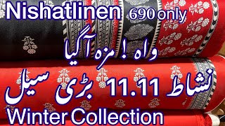 nishat linen 1111 biggest sale today [upl. by Cirad]