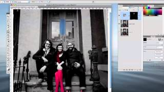 Photoshop CS4 Colorize a Black amp White image [upl. by Ginevra181]