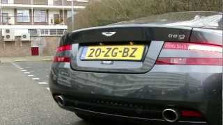 Aston Martin DB9  LOUD V12 sounds 1080p HD [upl. by Ahsiruam56]