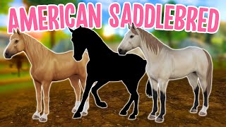 NEW AMERICAN SADDLEBRED HORSES IN STAR STABLE [upl. by Whitcher]