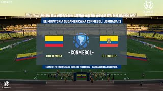 Colombia vs Ecuador  Eliminatoria SUDAMERICANA AL MUNDIAL 2026  Jornada 12  FIFA21 [upl. by Anreval]