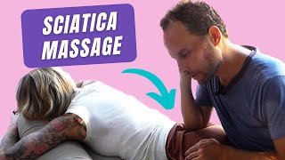 How to Massage for Sciatica Pain  Treat Sciatic Pain with Thai Massage [upl. by Mather]