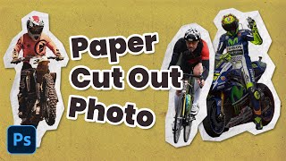 Create a Simple Paper Cutout Effect in photoshop [upl. by Bristow]