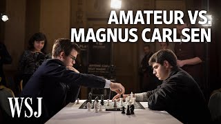 Amateur Challenges Chess Grandmaster Magnus Carlsen  WSJ [upl. by Kimberly]