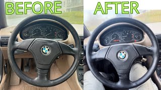 leather steering wheel restoration [upl. by Macmahon]