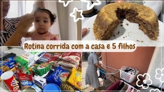 CHEGOU MINHA CESTA BÁSICA DE MILHÕESlavei muitas roupasrotina de limpezarotina com 5 filhos [upl. by Meredith]