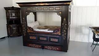 Beds 500 years old quot Boxbed quot review  Medieval antique box bed designsDotassociates [upl. by Socin652]