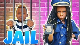 Police Kid SideWalk Patrol Pretend Play [upl. by Hola]