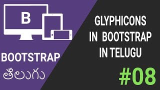 Glyphicons in Bootstrap in Telugu [upl. by Proffitt]