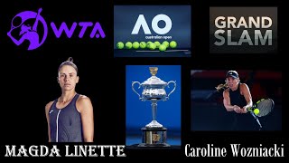 LIVE TENNIS WTA AusOpen  164 FINALS MAGDA LINETTE  Caroline Wozniacki Den 14012024 [upl. by Idoj]