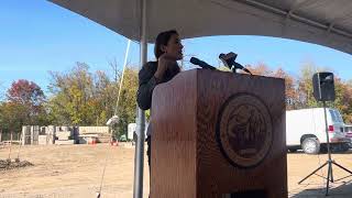 State Sen Michelle Hinchey speaks at groundbreaking for Golden Hill Apartments in Kingston [upl. by Yeslaehc783]