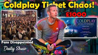 Uproar Coldplay Fans Disappointed as Ticket Price [upl. by Wes466]