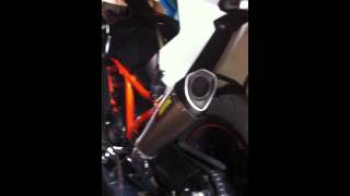 KTM RC8R Full Akrapovic Superstock Twin Pipe System [upl. by Tertius]