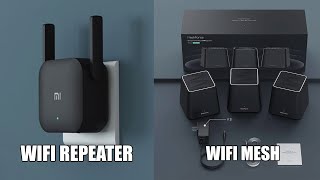 Wifi Repeater VS Mesh  Whats the Difference [upl. by Zap919]