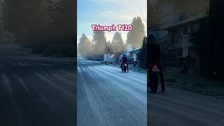 Triumph T120 exhaust sound accelaration triumph [upl. by Llerrah]