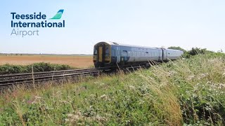 Class 66 and class 158 passing Teesside Airport [upl. by Crispin786]