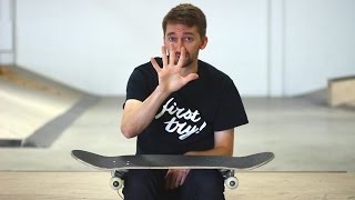 THE 5 EASIEST SKATEBOARD TRICKS FOR BEGINNERS [upl. by Lenno]