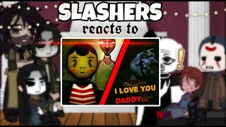 SLASHERS react to BAD PARENTINGGACHA [upl. by Ytissac]