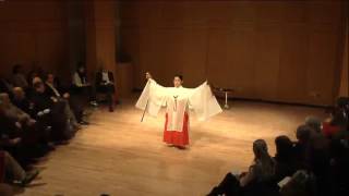 Kagura Shinto Temple Dance from Early Japan with Miho Takayasu Japan March 18th 2013 [upl. by Kaenel]