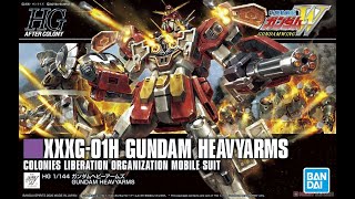 High Grade HG XXXG01H Gundam Heavyarms Unboxing [upl. by Ralf724]