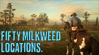 Red Dead Redemption II 50 Milkweed Locations [upl. by Yantruoc774]