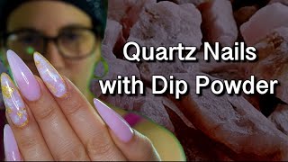 Watch Me Work Quartz Nails with Dip Powder ENG [upl. by Laurianne]