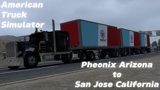 Delivering Appliances from Pheonix AZ to San Jose CA American Truck Simulator No Commentary [upl. by Domini478]