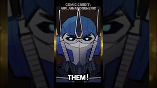 Optimus and Megatron Best Friends In Every Universe 💔 Transformers One Fan Comic Dub fyp shorts [upl. by Aguayo]