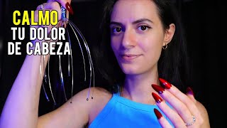 ASMR español PARA ALIVIAR EL DOLOR DE CABEZA luz baja atencion personal mimos💙 [upl. by Rdnaskela]