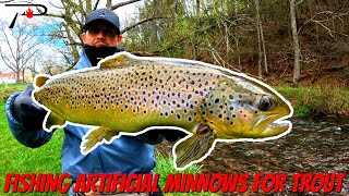 Fishing Artificial Minnows For Trout [upl. by Juline]