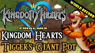 Kingdom Hearts Final Mix Tiggers Giant Pot World Record 000460 Former WR [upl. by Nereen]