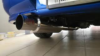 Kakimoto Hyper Full Mega N1 inner silencer exhaust on Subaru Impreza EJ20 sound [upl. by Khalil190]